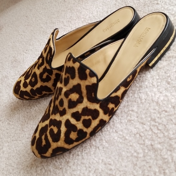 Michael Kors leopard print slides 8.5 - Picture 4 of 4